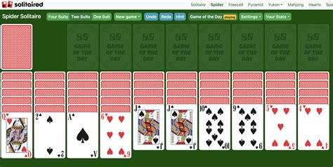 Spider Solitaire (2 Suits) .